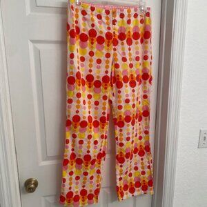 Pink Victoria's Secret polka dots pajama bottoms Size M